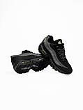 Чорні шкіряні чоловічі кросівки Nike Air Max 95 Essential Демісезонні Найк Аір Макс 95, фото 8