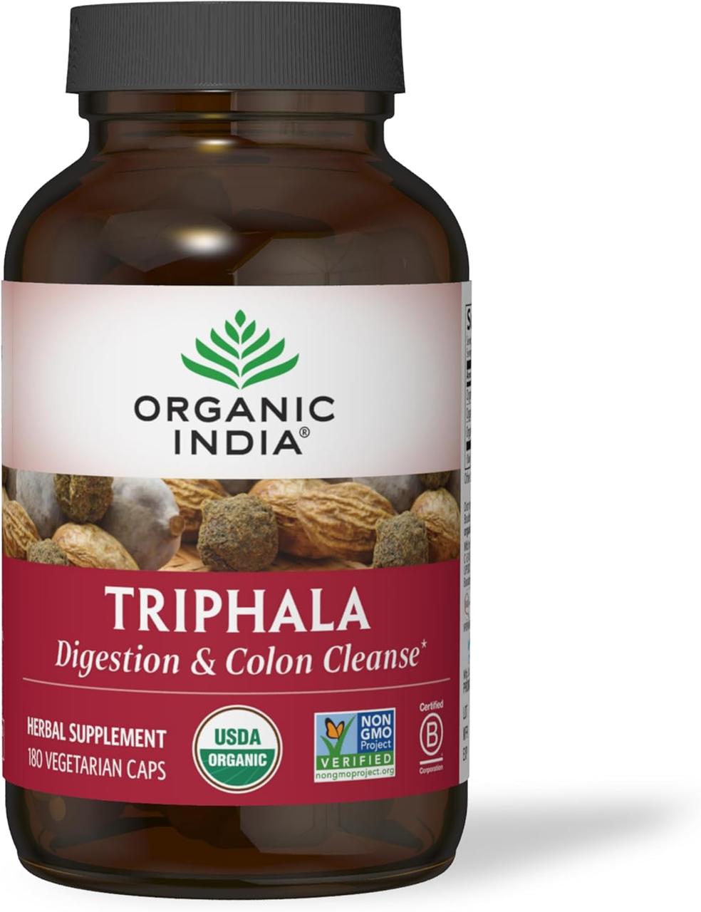 ORGANIC INDIA Triphala 180 Capsules, фото 1