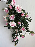 Ампельний кущ троянди . Декоративний кущ троянд ( ніжно-рожева 85 см ), фото 7