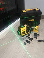 Лазерний рівень Dewalt 4d, 16 ліній, зелений промінь, в кейсі