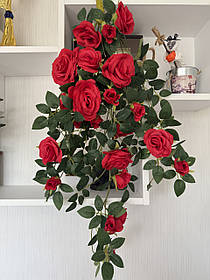 Ампельний кущ троянди . Декоративний кущ троянд (червона 85 см )