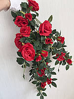 Ампельний кущ троянди . Декоративний кущ троянд (червона 85 см ), фото 4