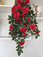 Ампельний кущ троянди . Декоративний кущ троянд (червона 85 см ), фото 2