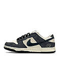 Сірі шкіряні чоловічі кросівки Nike SB Dunk Low Premium Black Grey, фото 2