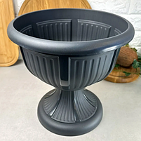 Вазон Леон з підставкою 41см граніт Алеана, фото 2