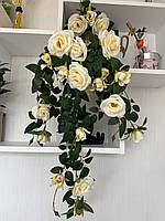 Ампельний кущ троянди . Декоративний кущ троянд ( молочна , 85 см ), фото 2