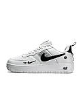 Білі жіночі шкіряні кросівки Жіночі кросівки Nike Air Force 1 07’ LV8 Utility White Black Демісезонні кросівки Найк Аір Форс 1, фото 3