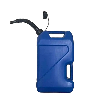 Євроканістра харчова 20л 2 шари синя 2 ручки + носик гофра LITOLAN