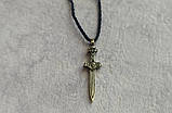 Кулон підвіска меч кинжал з вікінгів на шнурку., фото 3