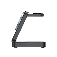 Бездротова зарядка 3в1 HAVIT W3103 15W Gray+Black (40шт/яский), фото 3