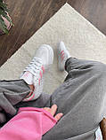 Білі шкіряні жіночі кросівки Adidas samba white/pink Демісезонні кеди Адідас Самба, фото 7