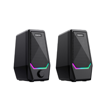 Стереоколонка HAVIT SK768 USB 10 W RGB Black (20 шт./ясть)