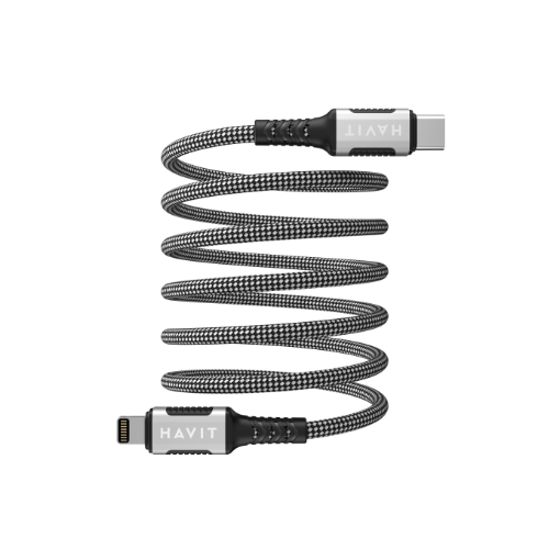 Кабель USB PD Type-C/Lightning Havit HV-CB6298 30W магнітний 1м чорний, фото 1