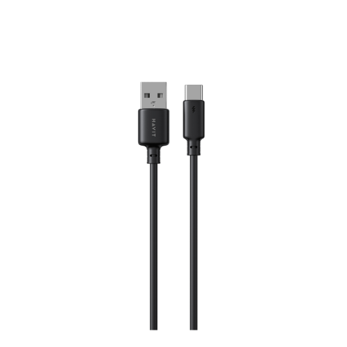Кабель USB Type-C Havit HV-CB302C 3,0A 1м чорний, фото 1