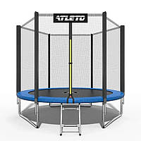 Батут дитячий Atleto 252 см із захисною сіткою і драбиною для дому та дачі 20000800