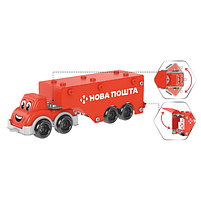 Іграшка Конструктор Фура Нова пошта металевий Технок, фото 3