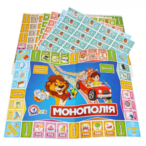 Настільна гра економічна "Дитяча монополія" Технок 0755, фото 1