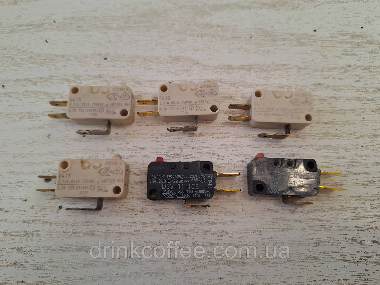 Мікроперемикач Кінцевик 6 шт. редуктора та корпусу для кавомашини Miele CM63 б/у, фото 1