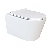 Унітаз підвісний безобідковий Keramika Nova W106 з сидінням мікроліфт