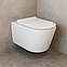 Унітаз підвісний безобідковий Keramika Nova W106 з сидінням мікроліфт, фото 2