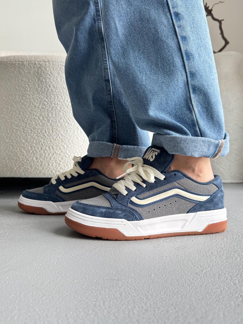 Сині чоловічі замшеві кеди Vans Hylane Nineties Navy Blue - демісезонні кеди ванс, фото 1