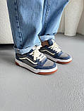 Сині жіночі замшеві кеди Vans Hylane Nineties Navy Blue - демісезонні кеди ванс, фото 9