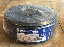 Електричний мідний багатожильний дріт ПВС переріз 3х1,5мм2 довжина 100 м напруга 0,38 кВ ЧОРНИЙ Одеса ГОСТ
