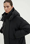 Довгий жіночий пуховик Finn Flare FAD11069-200 чорний XL, фото 5