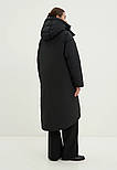 Довгий жіночий пуховик Finn Flare FAD11069-200 чорний XL, фото 4