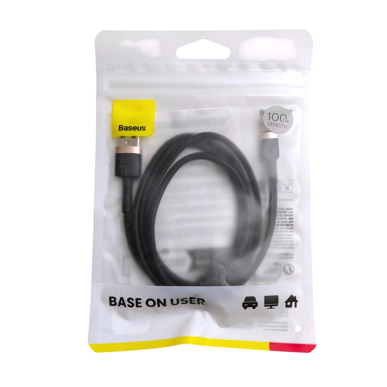 Кабель USB - Lightning Baseus TG-CALKLF-WV1 2.4A 1м золотий