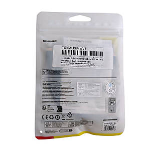 Кабель USB - Lightning Baseus TG-CALKLF-WV1 2.4A 1м золотий, фото 2