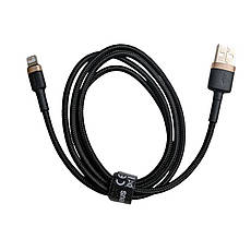 Кабель USB - Lightning Baseus TG-CALKLF-WV1 2.4A 1м золотий, фото 3