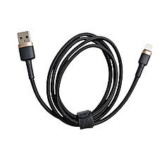 Кабель USB - Lightning Baseus TG-CALKLF-WV1 2.4A 1м золотий, фото 4