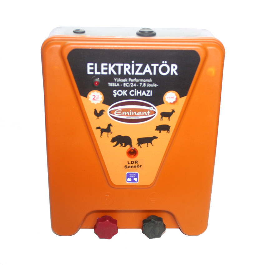 Електризатор електропастуха 8 Дж з датчиком освітлення (Туреччина)