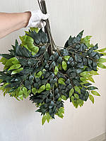 Штучна гілка рускусу з латексу — 70×60 см, фото 3