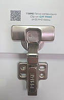 Меблева петля для ДСП напівнакладна Clip-on GIFF PRIME d=35 H=0 нікель