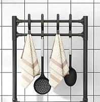 Напольний стелаж полиця для зберігання 42x34x130 см, модель 8107, міцний металевий, фото 5