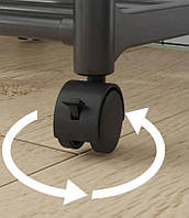 Напольний стелаж полиця для зберігання 42x34x130 см, модель 8107, міцний металевий, фото 8