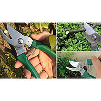 Садовий набір інструментів 10 в 1 у кейсі лопатки граблі секатор оприскувач, фото 8