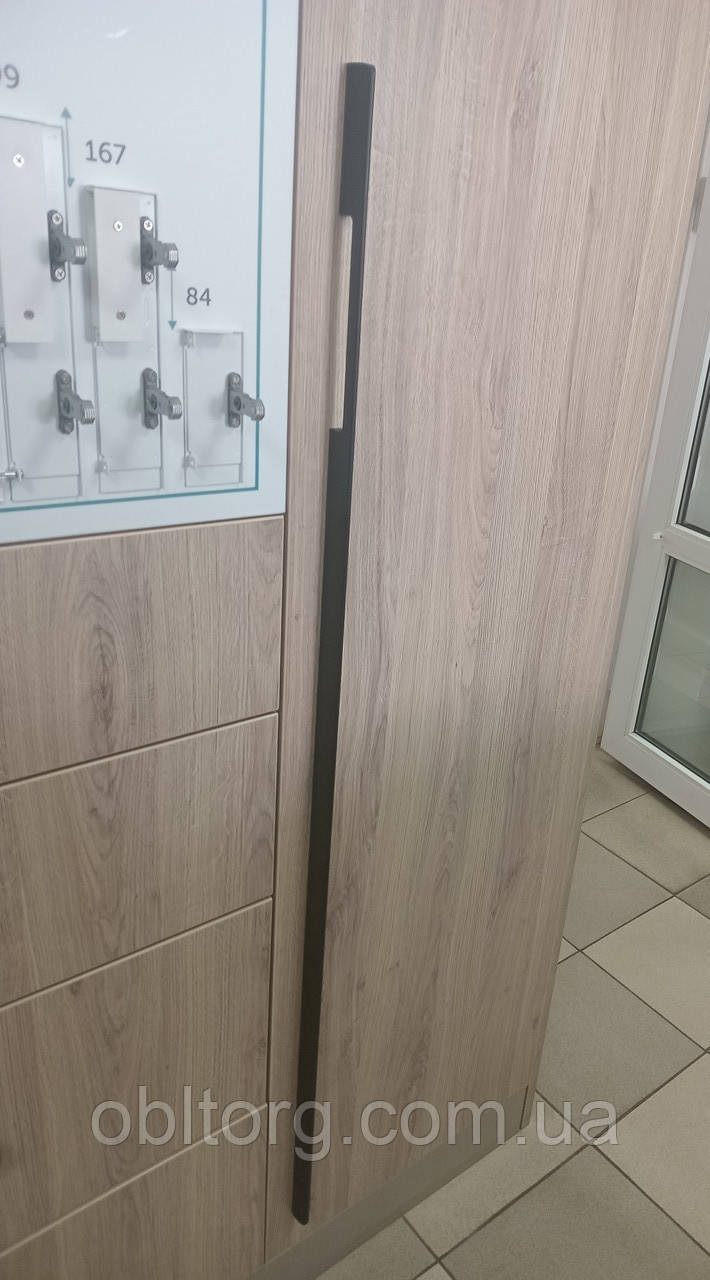 Ручка меблева профільна Virno Lines 406 чорний матовий 1024, фото 1