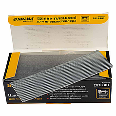 Цвяхи планкові для пневмостеплера 38×1.25×1мм (5000шт) SIGMA (2818381)