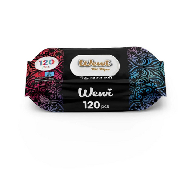 Чорна серветка волога Wewi, фото 1