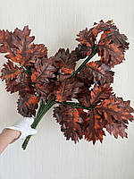 Декоративна гілка дуба . Штучне осіннє листя ( латекс ), фото 6