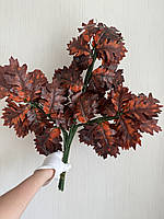 Декоративна гілка дуба . Штучне осіннє листя ( латекс ), фото 2