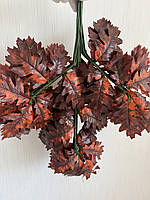 Декоративна гілка дуба . Штучне осіннє листя ( латекс ), фото 4