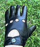 Чоловічі водійські рукавички без підкладки., фото 4
