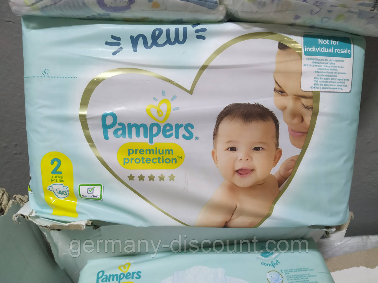 Підгузники дитячі Pampers Premium Protection 2 Німеччина 40шт, фото 1