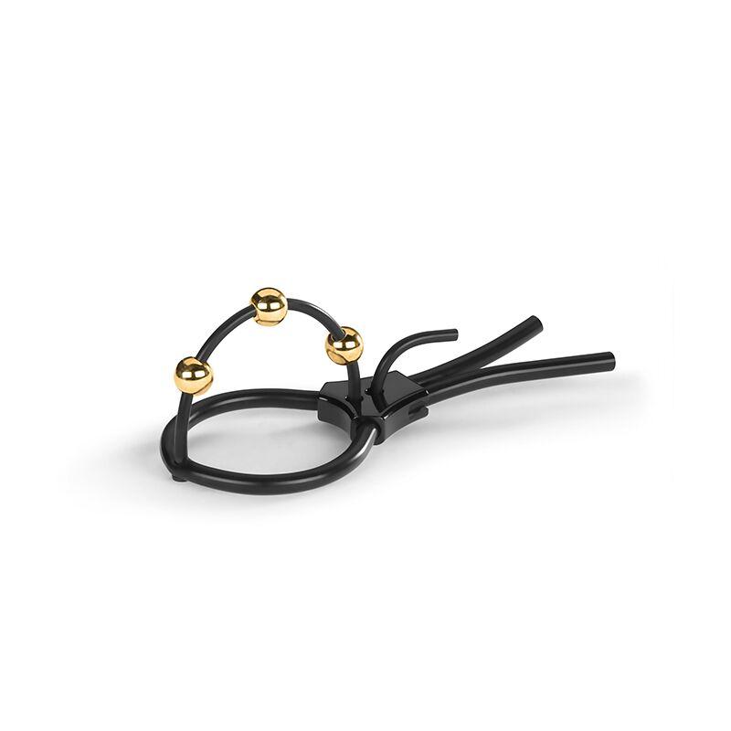 Утяжка для пеніса Mystim Pearly Pete, з трьома кульками, фото 1