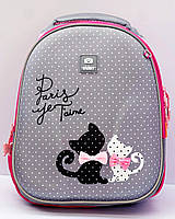 Рюкзак шкільний анатомічний каркасний для дівчинки 1 2 3 клас 7 8 9 років, дитячій портфель до школи