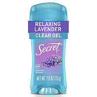 Гелевий дезодорант-антиперспірант Лаванда Secret Clear Gel Deodorant Antiperspirant Relaxing Lavender 73 гр